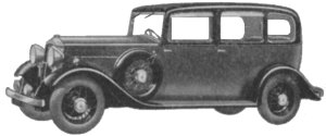 Sketch of 1934 Wolseley saloon