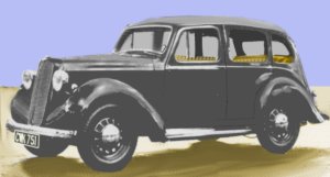 Sketch of 1939 Hilman Minx'