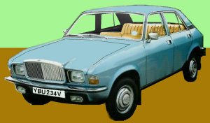 Sketch of 1973 Austin Allegro