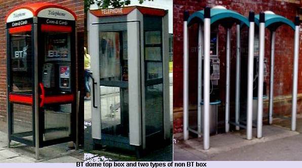 Telephone boxes from the 1990s