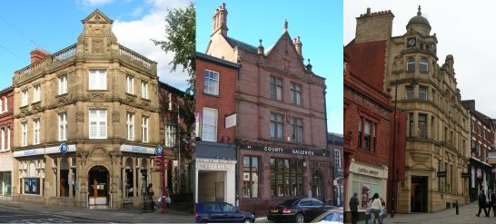 Photographs of typical bank buildings