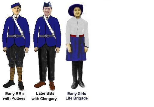 Boys Brigade and Girls Brigade uniforms