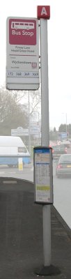 New design all plastic Bus stop with time table in 2007