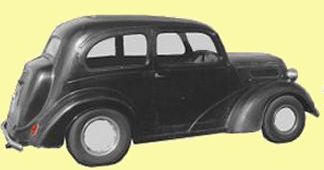 Typical late 1940s car styling