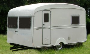 Typical mid 1950s caravan