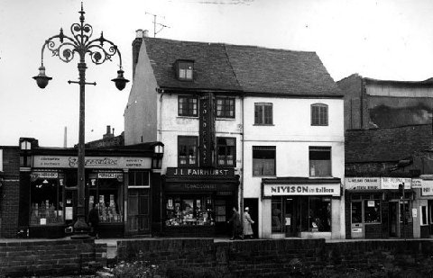 Photograph of a post war temporary Co-Op shop