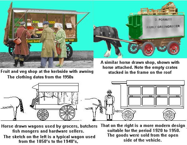 Horse drawn mobile shops