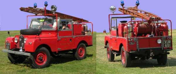 Landrover based Industrial fire engine