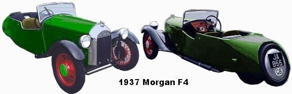 Morgan F4 three wheeler sports car