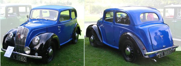 Photos of a Morris 8 Series E of 1938