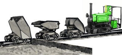 Light railway used in road building