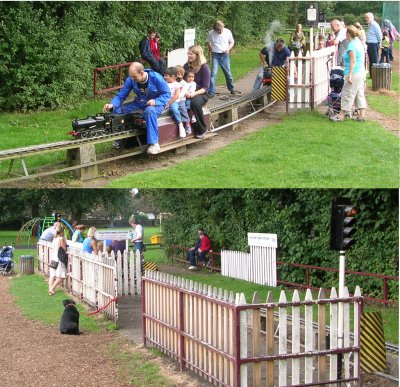 Park railway station and signals photographed in 2006