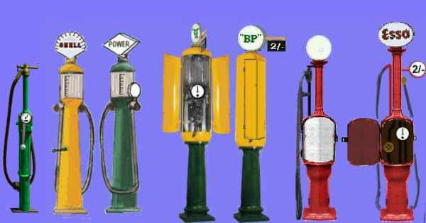 hand operated petrol pumps