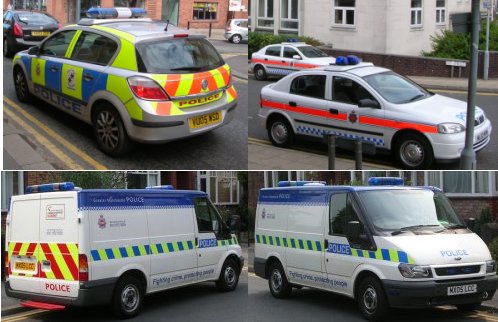 Police cars and van 2006