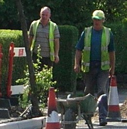 Men wearing hi vis clothing