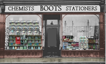 Boots shop in 1910