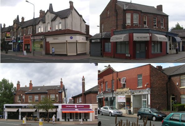 Shops built onto houses