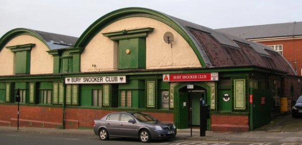 Photographof a snooker hall