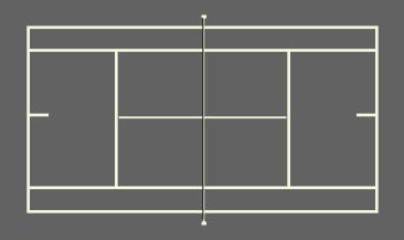 Tennis court markings