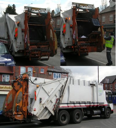 wheelie bin rubbish Collection Vehicle