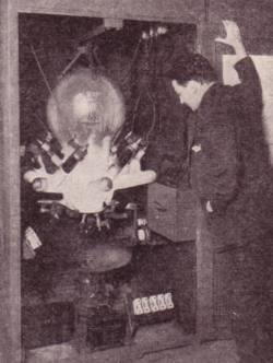 A mercury arc rectifier