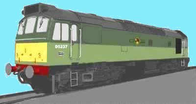 Sketch of a Class 25 loco
