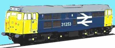 Sketch of a Class 31 loco