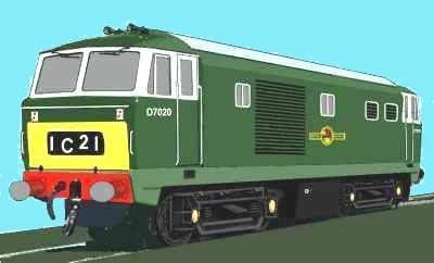 Sketch of a Hymek loco