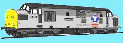 Sketch of a Class 37 loco