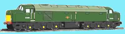 Sketch of a Class 40 loco