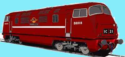 Sketch of a Class 42 loco