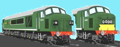 Sketch of Class 45 diesel locos