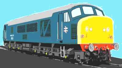 Sketch of Class 46 diesel locos