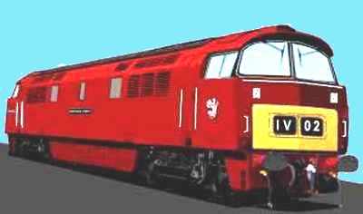 Sketch of a Class 52 loco