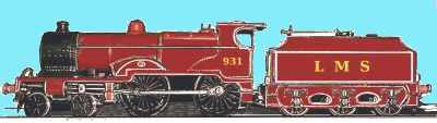 Sketch of a Midland Compund type loco