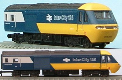 Model of a BR HST 125 locomotive