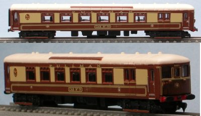 Model of a driving motor trailer 5-BEL 1932 Brighton Belle set (BR Class 403a)