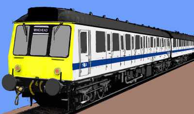 Sketch of a Class 117 DMU