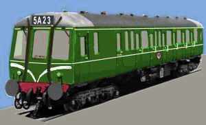 Sketch of a Class 121 DMU