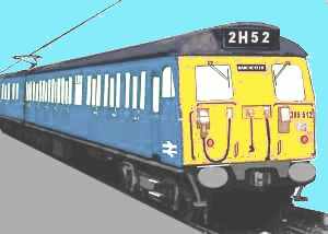 Sketch of Class 305 three car unit
