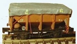 N Gauge Society Hopper with tarpaulin cover