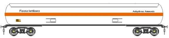 Sketch of 90 ton ammonia tank wagon