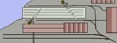 Sketch of a suggested layout for a ship yard