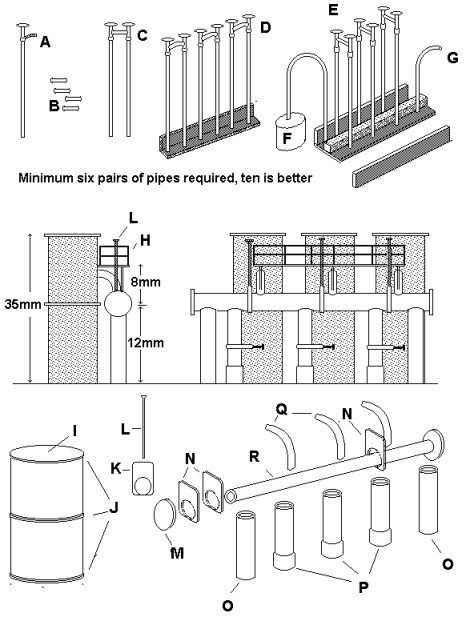 Sketch showing typical Tar Condensers