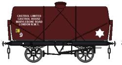 Sketch of a Castrol tank wagon