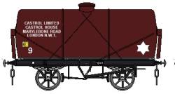 Sketch of a Castrol tank wagon