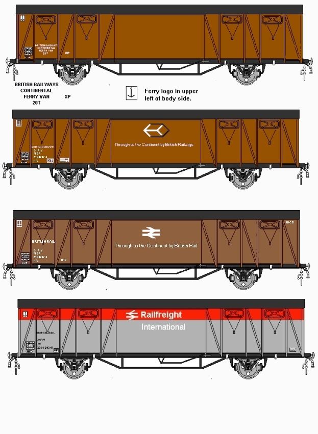 Ferry wagon liveries