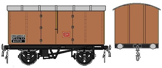 Sketch of BR standard steel body gunpowder van