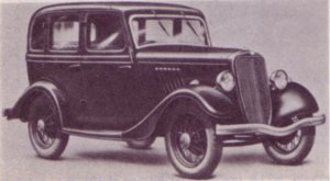 Typical motor car from 1935