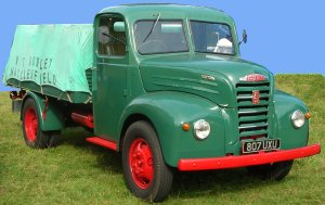Late 1950s Thames (Ford) lorry with split windscreen photographed at a show in 2007